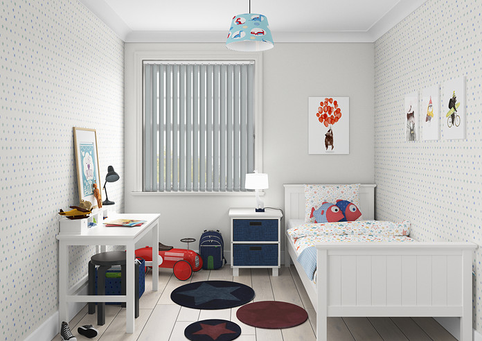 Sarra (Blackout), Slate - Vertical Blind - Image 5